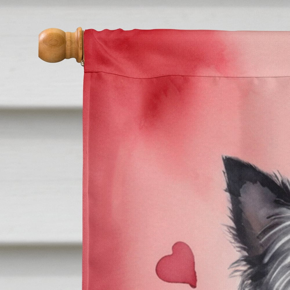 Cairn Terrier My Valentine House Flag 28 in x 40 in