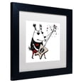 thumbnail image 4 of Trademark Fine Art "Wild Guitar Wolf" Canvas Art by Carla Martell, White Matte, Wood Frame, 4 of 5