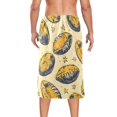 thumbnail image 2 of Mens Shower Wrap Adjustable Bath Wrap Towel Body Towels for Gym Shower Sauna Spa Yellow Rugby and Star 60x28, 2 of 7