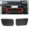 thumbnail image 6 of NATEFEMIN LH RH Front Bumper Grille Set for Jeep Grand Cherokee 2014-2016 Direct Replacement Black Durable ABS Plastic Installation, 6 of 7