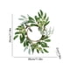 thumbnail image 3 of Corona artificial verde primaveral para decoración interior y exterior, 30x30 cm, decoración de plástico para pared o puerta para jardín, hogar, fiesta o chimenea., 3 of 7