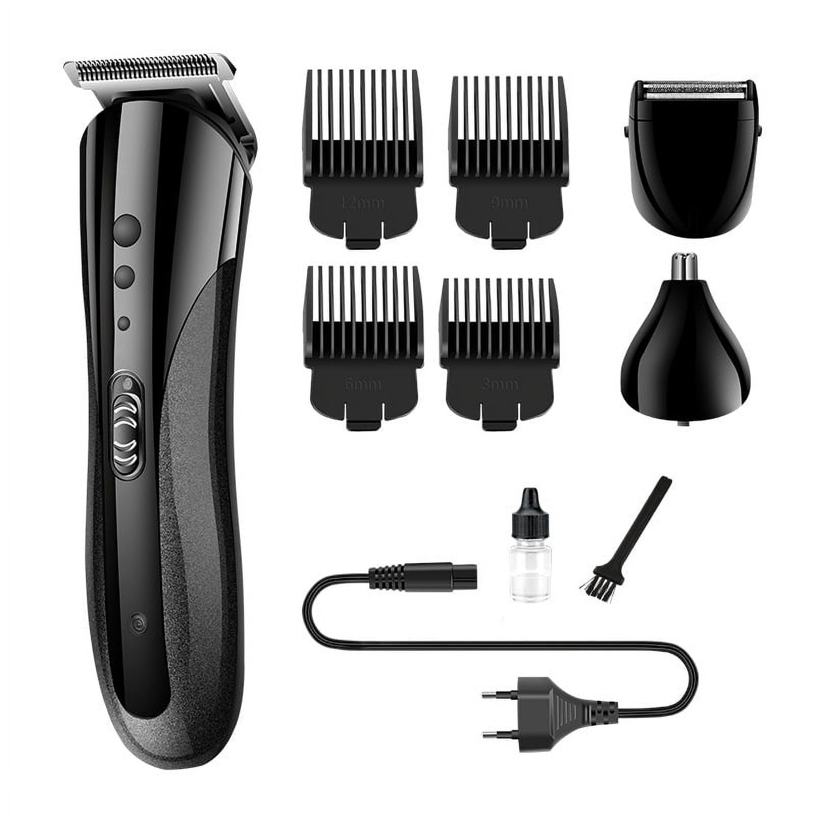 Triani 3 in 1 Electric Shaver for Men Rechargeable Beard Clipper Hair Trimmer Nose Hair Razor Kit Eyebrow Trimmer Shaving Machine