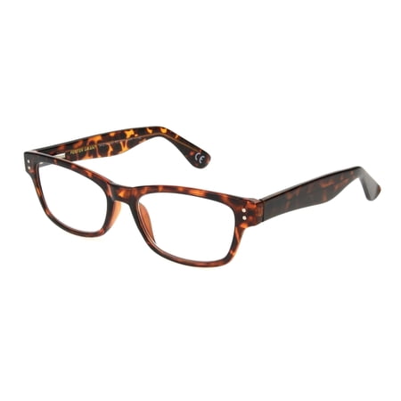 Foster Grant Conan Multi Focus Rectangle Men Full Rim Reading Glasses, Tortoise, +1.00