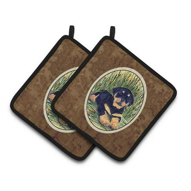 Carolines Treasures SS8107PTHD Rottweiler Paire de Porte-Pots, 7,5 x 3 x 7,5 Po