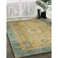 thumbnail image 3 of Ahgly Company Machine Washable Indoor Square Abstract Brown Area Rugs, 8' Square, 3 of 7