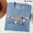 thumbnail image 4 of Comfort Colors® Wildflower Shirt, Floral Cottagecore Shirt, Botanical Shirt, Flower Shirt, Nature Shirt, Wildflower Tshirt,Wild Flower Shirt, 4 of 9