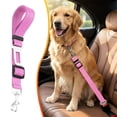 thumbnail image 1 of Pet Safety Harness & Rope in Pink, 66x2 Adjustable Car Seat Belt for Dogs, Travel Safety & Traction, 1 Safety Rope for Xinyat, 1 of 9