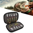 thumbnail image 1 of Kit de Engranajes de Señuelos de Pesca, Gancho de Plumas de Color Brillante Rotación de Lentejuelas Señuelas de Pesca Resistente Al Agua Salada Con Estuche de Almacenamiente, 1 of 7