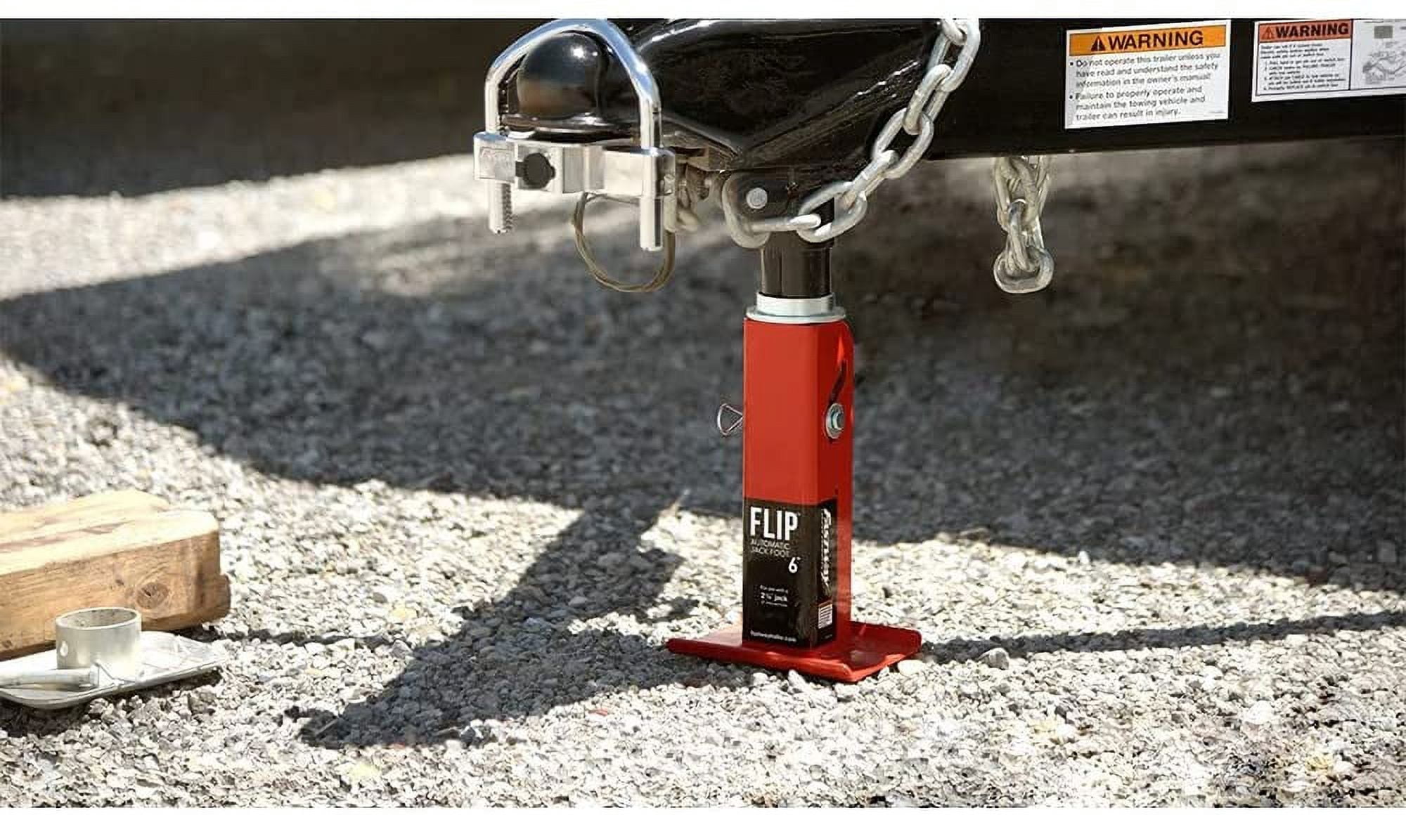 Southwest Wheel 5,000 lbs top Wind A-Frame Trailer Jack w/ 6" Flip Foot