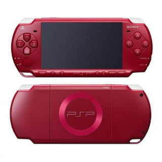 Sony PlayStation Portable (PSP) 3000 Series Handheld Gaming Console System  - Red (Renewed)