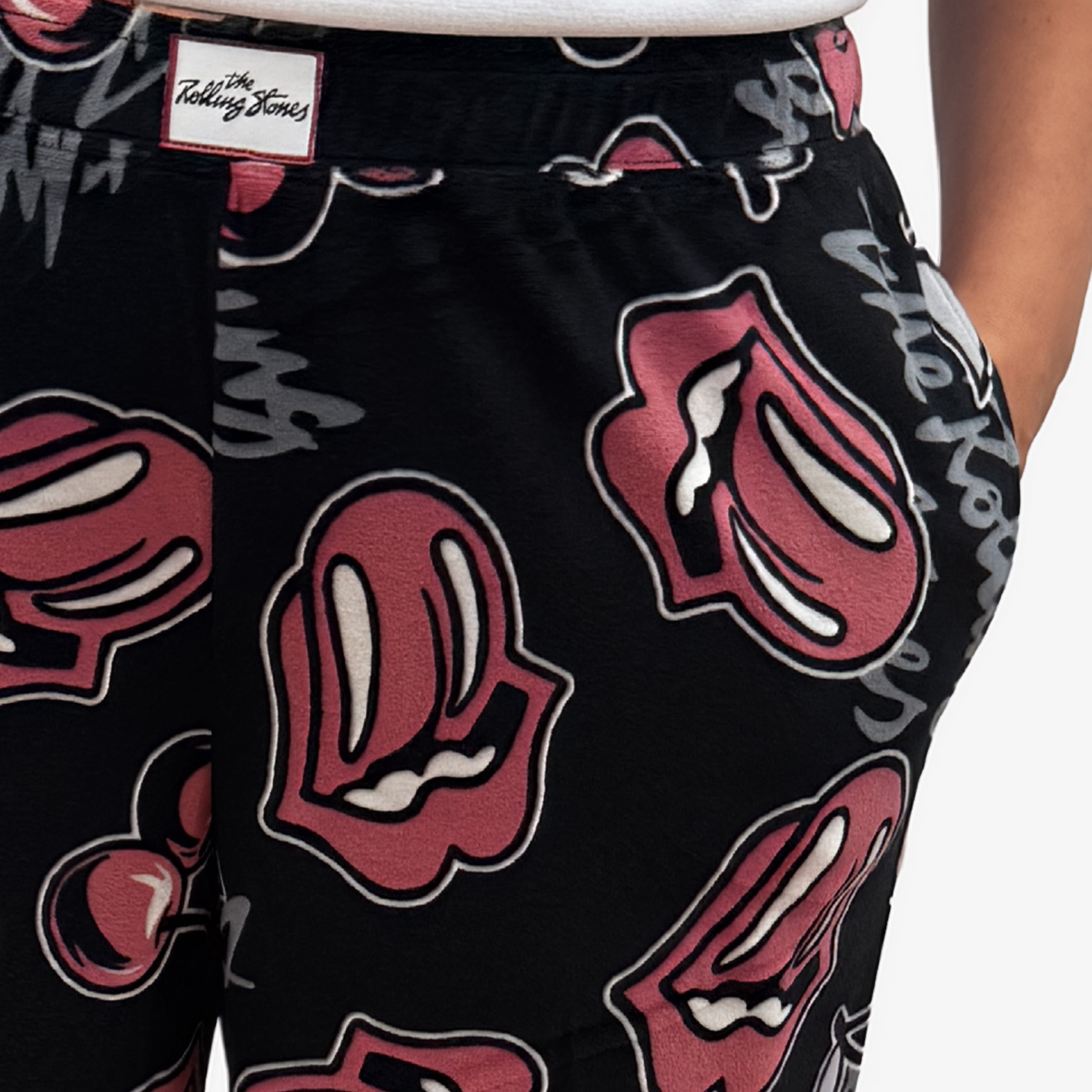 Rolling Stones Women’s Fleece Lounge Pants, Sizes XS-3XL