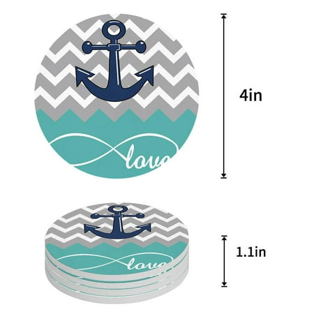 

FMSHPON Orange Set of 4 Round Coaster for Drinks Absorbent Ceramic Stone Coasters Cup Mat with Cork Base for Home Kitchen Room Coffee Table Bar Decor