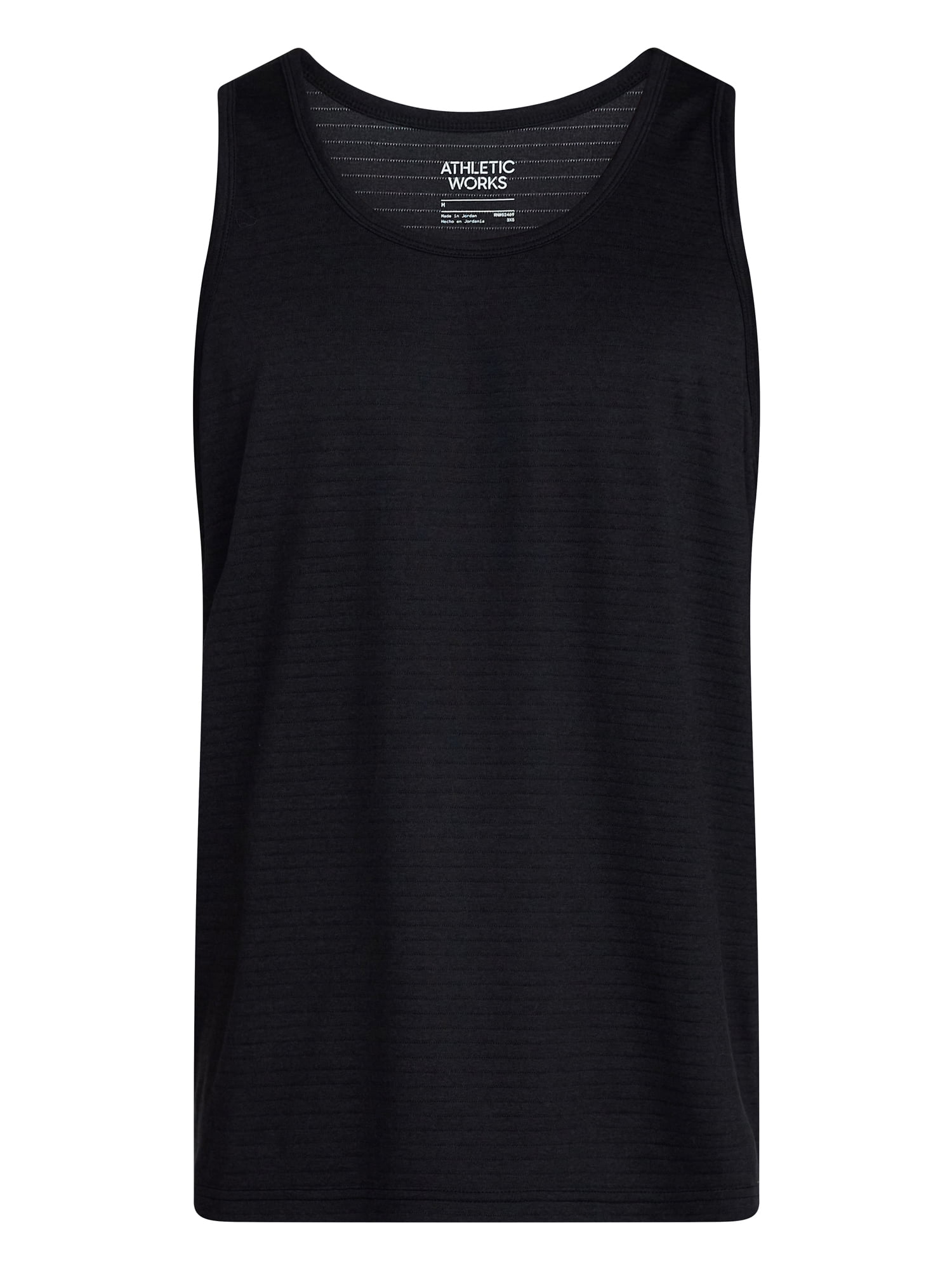 Athletic Works Men's and Big Men's Stripe Jersey Active Tank Top, Sizes S-3XL