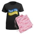 thumbnail image 5 of CafePress - Pray For Ukraine Pajamas - Women's Short Sleeve Print T-Shirt and Pants Dark Cotton Pajama Set, 5 of 7