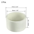 thumbnail image 2 of 50mm Pipe Cap Fitting, Slip End Caps DWV(Drain Waste Vent) White 2Pcs, 2 of 2