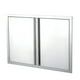 thumbnail image 1 of Puerta Doble para Cocina Exterior 36"x24", Acero Inoxidable 304 con Manija para Uso Comercial y Residencial, 1 of 8