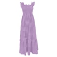 thumbnail image 3 of WILLBEST Vestido Retro A Cuadros para Mujer con Tirantes Finos y Falda con Borde de Hoja Chica, 3 of 3
