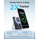 thumbnail image 2 of Power Bank Kuulaa Qi2 MagSafe 15W 10000mAh para iPhone Gris, 2 of 9