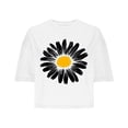thumbnail image 5 of Fancifize Sunflower Graphic Shirt for Women Cute Short Sleeve Cropped Tee Tops Teen Girls Flower Printed Casual T Shirt, 5 of 6