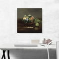 thumbnail image 2 of ARTCANVAS Basket of Fruit 1864 Canvas Art Print by Edouard Manet - Size: 18" x 18" (1.50" Deep), 2 of 9