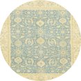 thumbnail image 1 of Ahgly Company Indoor Round Abstract Sage Green Oriental Area Rugs, 5' Round, 1 of 6