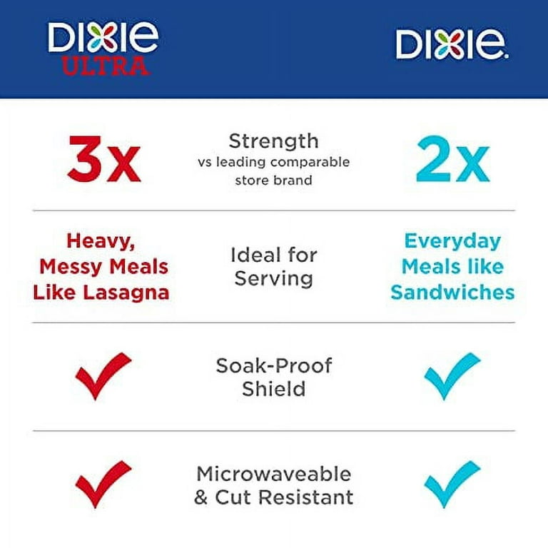  Dixie Everyday Paper Plates,10 1/16 Dinner Size Printed Disposable  Plate, 150 Count (Pack of 1) : Health & Household