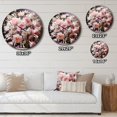 thumbnail image 4 of Designart "Romantic Impression of a Pink Wreath I" Floral Oversized Wall Clock, 4 of 5