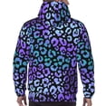 thumbnail image 5 of Hoodies for Men - Stripe Purple Leopard Print Long Sleeve Comfrt Men'S Fashion Hoodies & Sweatshirts, Sweatshirts for Men Hoodies Pullover Clothing Clothes with Pouch, 5 of 7