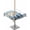 White Sky Blue Gray Blue, variant on Fsddascl Blue Christmas Snowman Outdoor Tablecloth - 54x54 Inch Square Dining Table Cover, Winter Snowflake Xmas Plaid Waterproof Outdoor Table Cloth with Umbrella Hole & Zipper for Picnic/Patio