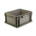 thumbnail image 3 of Hudson Exchange 12 x 15 x 7.5" (4 Pack) Straight Wall Handled Storage Container Tote, Gray/Brown, 3 of 3