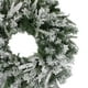 Northlight Couronne de Noël Artificielle de Sapin Floqué - 36 Pouces, Non Éclairée – image 3 sur 3