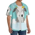 thumbnail image 2 of Yiaed Dog In Bathtub Print Mens Casual Wrinkle Free Shirts Short Sleeve Button Down Summer Stretch Dress Shirt-XX-Large, 2 of 5