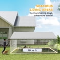 thumbnail image 4 of PawHut Outdoor Dog Kennel, Heavy Duty Large Dog Kennel Outside with Waterproof Roof, Secure Latch, Dog Run for Backyard, 19.7' x 19.7' x 8.9', 4 of 9