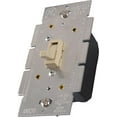 thumbnail image 2 of ge light switch dimmer, single pole toggle dimmer, on/off dimmable wall switch, dimmable incandescent bulbs, ul listed, ivory, 52131, 2 of 3