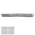 thumbnail image 4 of Binding Spirals, Rust Resistant Non Break Reusable Plastic Spiral Binding Coils 3/4in Manual Bound  For Students For A4 A5 Notebook Black, 4 of 8