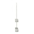 thumbnail image 5 of Danya B. Two-Tier Hanging White Metal Trough Wall Planter, 5 of 11