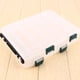 thumbnail image 5 of Caja de aparejos de pesca Jadeshay de doble cara con 12 compartimentos alta capacidad, 5 of 8