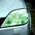 thumbnail image 2 of Pegatinas de vinilo para coche, para faros antiniebla, luces delanteras y traseras, 30 x 100 cm (verde), 2 of 7
