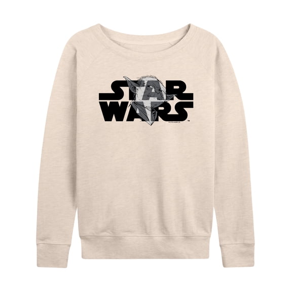 Star Wars - Yoda Logo - Women's French Terry Long Sleeve Pullover