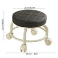 thumbnail image 2 of 360° Swivel Rolling Stool - Ergonomic Low Wheel Seat for Home & Office, Comfortable Plastic Cushion, Space Saving Small Stool for Shoes, Crafting, and Pet Resting, 2 of 6