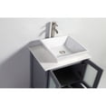 thumbnail image 4 of 30 in. bathroom vanity in Light Grey with matching mirror-Color:Light Grey,Material:Solid Oak Wood, 4 of 9