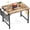 Brown, variant on Atilioo 40" Computer Desk, PC Table with 2 Fabric Drawers & Headphone Hook, Sturdy Metal Frame, Easy Assembly for Home Office, Black