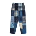 thumbnail image 3 of Lsque Indigo Patchwork Quilt Print Women's Pajama Pants, Lounge Pant - Comfortable Home Wear,Elastic Waistband, Stylish Design-X-Large, 3 of 9