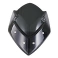 thumbnail image 2 of Cúpula de parabrisas ajustable universal para motocicleta Kusrkot Negro, 2 of 8
