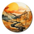thumbnail image 2 of Designart "Bold horizon Canyon Desert VI" Landscapes Oversized Wall Clock, 2 of 5