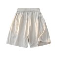 thumbnail image 5 of Mens Hiking Cargo Shorts Casual Shorts Summer Elastic Waist Loose Straight Leg Five Pants for Big Size, 5 of 9
