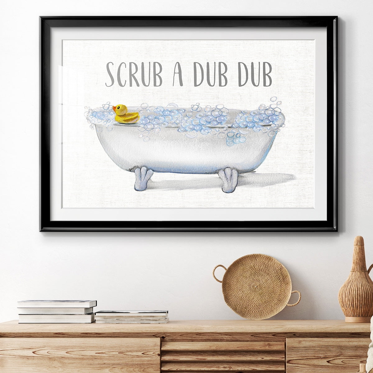 Scrub A Dub Premium Framed Print - Ready to Hang