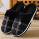 thumbnail image 1 of Zapatillas de algodón para hombre, zapatillas de algodón de invierno de talla grande, zapatillas de lana cálidas para mujer, zapatillas de felpa con fondo grueso, 1 of 5