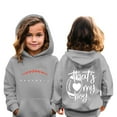 thumbnail image 2 of Ketyyh-chn99 Cute Hoodies for Teen Girls Trendy Toddler Sweatshirt Teen Girls 3D Printed Hoodies Spooky Season Sweatshirt Letter Print Cute Casual Trendy Pullover Clothes Size for 5-6 Years,Grey, 2 of 7