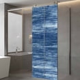 thumbnail image 4 of Navy Blue Window Privacy Film, Vintage Modern Abstract Art Ombre Static Cling UV Sun Blocking Tint Film Heat Control Windows Films for Bedroom Bathroom, Window Stickers 23.6"x59", 4 of 8
